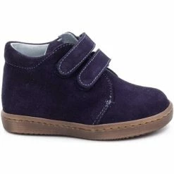 Boni & Sidonie BONI STANISLAS - Boots, bottines & bottes garcon Couleur Daim Bleu Marine