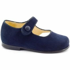 Boni & Sidonie BONI ATHÉNAÏS - Ballerines & Babies Bébé Couleur Daim Bleu Marine