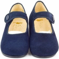 Boni & Sidonie BONI ATHÉNAÏS - Ballerines & Babies Bébé Couleur Daim Bleu Marine -Boni & Sidonie || Bulle Bobble || Baerchi Soldes 15453236 500 C