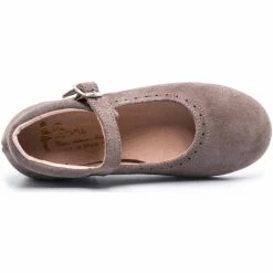 Boni & Sidonie BONI VALENTINE - Chaussures fille & Ballerines fille Couleur Daim Gris Souris -Boni & Sidonie || Bulle Bobble || Baerchi Soldes 15468485 500 B