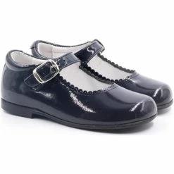 Boni & Sidonie BONI LOUISE - Chaussure ceremonie fille Couleur Vernis Bleu -Boni & Sidonie || Bulle Bobble || Baerchi Soldes 16441197 500 C