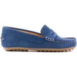 Boni & Sidonie BONI AMBROISE - Mocassin garçon Couleur Daim Bleu Clair