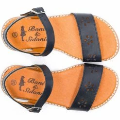 Boni & Sidonie BONI JACINTHE - Sandales fille Couleur Bleu Marine -Boni & Sidonie || Bulle Bobble || Baerchi Soldes 17367361 500 B