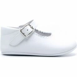 Boni & Sidonie BONI ALIX - Chausson cuir bébé Couleur Blanche