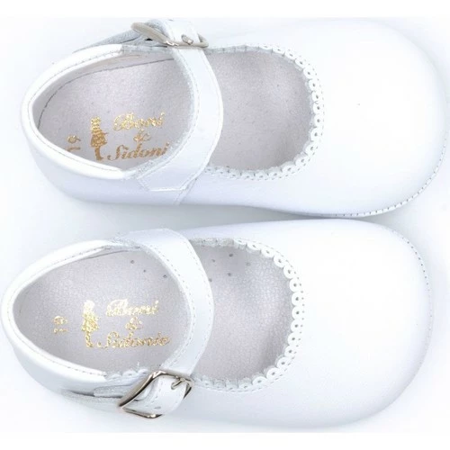 Boni & Sidonie BONI ALIX - Chausson cuir bébé Couleur Blanche 4 Boni & Sidonie BONI ALIX - Chausson cuir bébé Couleur Blanche – Image 2