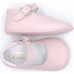 Boni & Sidonie BONI ALIX - Chausson cuir bébé Couleur Rose -Boni & Sidonie || Bulle Bobble || Baerchi Soldes 17780795 500 C