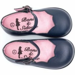 Boni & Sidonie BONI LINDA - Chaussure bébé premier pas Couleur Bleu Marine -Boni & Sidonie || Bulle Bobble || Baerchi Soldes 18402116 500 C