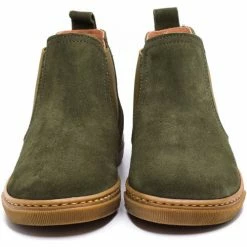 Boni & Sidonie BONI KOLA - Boots, bottines & bottes garcon Couleur Daim Vert -Boni & Sidonie || Bulle Bobble || Baerchi Soldes 18403390 500 C