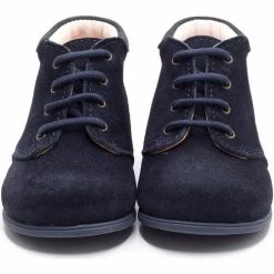 Boni & Sidonie BONI NOA - Chaussure bébé premier pas Couleur Daim Bleu Marine -Boni & Sidonie || Bulle Bobble || Baerchi Soldes 18434605 500 C