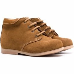 Boni & Sidonie BONI NOA - Chaussure bébé premier pas Couleur Daim Marron -Boni & Sidonie || Bulle Bobble || Baerchi Soldes 18434606 500 B