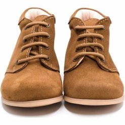 Boni & Sidonie BONI NOA - Chaussure bébé premier pas Couleur Daim Marron -Boni & Sidonie || Bulle Bobble || Baerchi Soldes 18434606 500 C