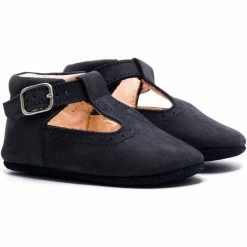 Boni & Sidonie BONI JOHAN II - Chausson cuir bébé Couleur Bleu Marine -Boni & Sidonie || Bulle Bobble || Baerchi Soldes 18449556 500 B