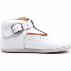 Boni & Sidonie BONI JOHAN II - Chausson cuir bébé Couleur Blanche
