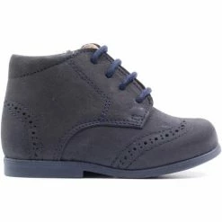 Boni & Sidonie BONI MAÉ - Chaussure bébé premier pas Couleur Daim Bleu Marine