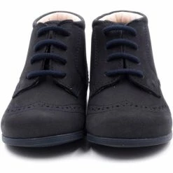 Boni & Sidonie BONI MAÉ - Chaussure bébé premier pas Couleur Daim Bleu Marine -Boni & Sidonie || Bulle Bobble || Baerchi Soldes 18468639 500 C