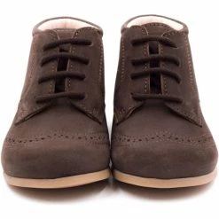 Boni & Sidonie BONI MAÉ - Chaussure bébé premier pas Couleur Daim Marron -Boni & Sidonie || Bulle Bobble || Baerchi Soldes 18468645 500 C