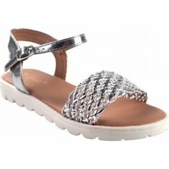 Bubble Bobble Sandale fille A2942 argent Couleur Argenté