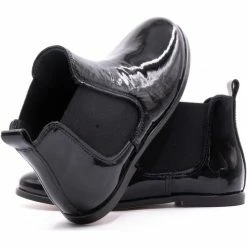 Boni & Sidonie BONI GILDAS - Boots fille & bottines fille Couleur Vernis Noir -Boni & Sidonie || Bulle Bobble || Baerchi Soldes 20975283 500 C