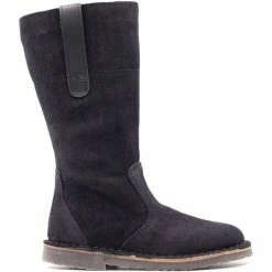 Boni & Sidonie BONI SVEA - Bottes fille Couleur Daim Bleu Marine