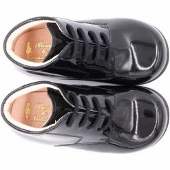 Boni & Sidonie BONI BABY - Bottine bebe Couleur Vernis Noir -Boni & Sidonie || Bulle Bobble || Baerchi Soldes 21104814 500 C