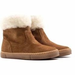 Boni & Sidonie BONI DOLLY - Bottes fille Couleur Daim Beige Foncé -Boni & Sidonie || Bulle Bobble || Baerchi Soldes 21407673 500 C