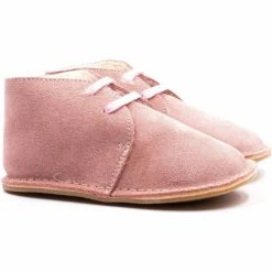 Boni & Sidonie BONI SVEN - Chausson cuir bébé Couleur Daim Rose -Boni & Sidonie || Bulle Bobble || Baerchi Soldes 21417835 500 B