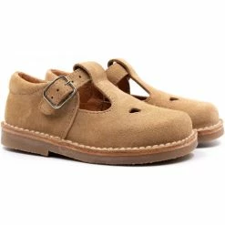 Boni & Sidonie BONI MINI HUGUES - Chaussure bébé premier pas Couleur Daim Beige Clair -Boni & Sidonie || Bulle Bobble || Baerchi Soldes 22651689 500 C