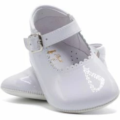 Boni & Sidonie BONI ALIX - Chaussures bébé cérémonie Couleur vernis blanc -Boni & Sidonie || Bulle Bobble || Baerchi Soldes 22932306 500 B