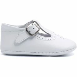 Boni & Sidonie BONI ANDREW - Chausson cuir bébé Couleur Blanche
