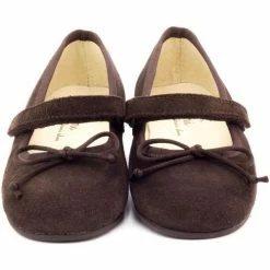 Boni & Sidonie BONI MARGUERITE - Ballerines & Babies Bébé Couleur Daim Marron -Boni & Sidonie || Bulle Bobble || Baerchi Soldes 400300 500 C