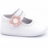 Boni & Sidonie BONI CHARLOTTE - Chausson cuir bébé Couleur Blanche -Boni & Sidonie || Bulle Bobble || Baerchi Soldes 400362 500 A
