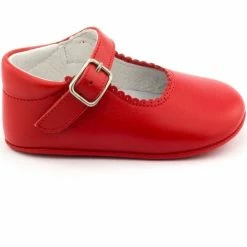 Boni & Sidonie BONI ALIX - Chausson cuir bébé Couleur Rouge