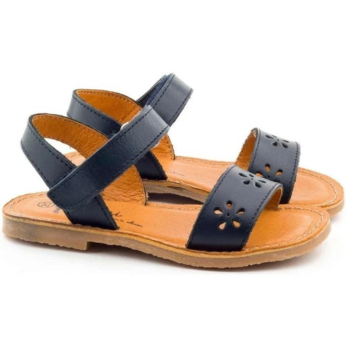 Boni & Sidonie BONI DAISY - Sandales fille Couleur Bleu Marine 4 Boni & Sidonie BONI DAISY - Sandales fille Couleur Bleu Marine – Image 2