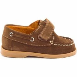 Boni & Sidonie BONI MINI BOAT - Mocassin bebe Couleur Daim Marron