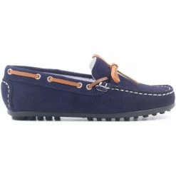 Boni & Sidonie BONI GABRIELLE II - Mocassin garçon Couleur Daim Bleu Marine